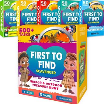 QUOKKA Scavenger Hunt for Kids 4-8 250+ Indoor & Outdoor Activities for Travel and Play