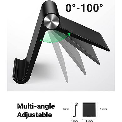 Adjustable Desk Phone Stand - Collapsible, Lightweight, Multi-Angle