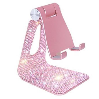 Bling Crystal Phone Stand for Desk,Glitter Adjustable Cell Phone Holder