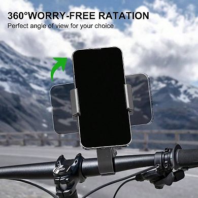 Motorcycle Phone Holder with 1" Ball Adapter, 360° Rotation, Shockproof