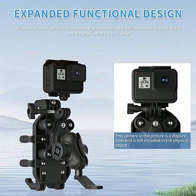 8-Claw Motorcycle Phone Holder with 360° Rotation & Anti-Theft