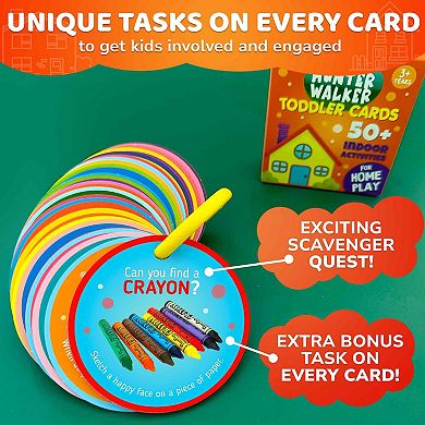 QUOKKA Indoor Scavenger Hunt for Kids 50 Fun Activities for Early Learning & Play