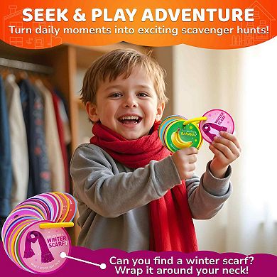 QUOKKA Indoor Scavenger Hunt for Kids 50 Fun Activities for Early Learning & Play