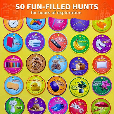 QUOKKA Indoor Scavenger Hunt for Kids 50 Fun Activities for Early Learning & Play