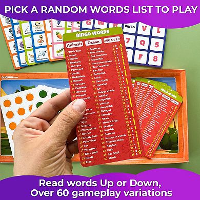 QUOKKA Magnetic Bingo Game for Kids Fun Travel Toy for Road Trips, Planes, and Car Rides