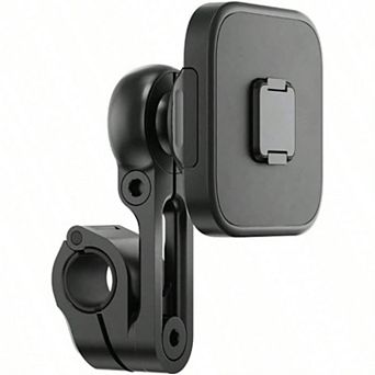Motorcycle Mirror & GPS Bar Mount: Qi2 Wireless Charging, SlimLink Locking