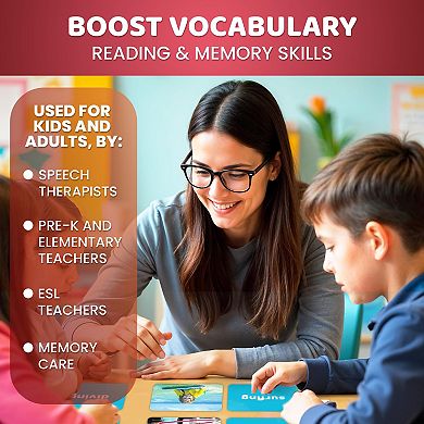 QUOKKA Action Verbs Flash Cards 104 Speech Therapy & ESL Vocabulary Builder for All Ages