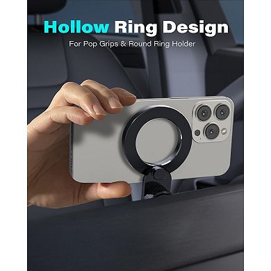 Magnetic CD Phone Mount for iPhone 12-17 with 17 N54 Magnets