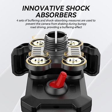 Bike Phone Holder 360° Rotation,Anti-Vibration Quick Release Holder