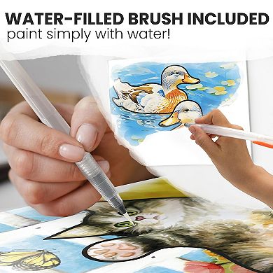 QUOKKA Farm Memories Art Kit Reusable Water Painting Activities for Kids and Adults