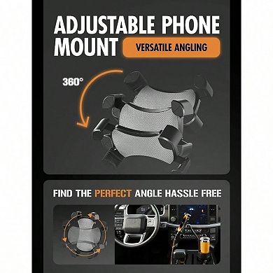 2in1 Power Cup XL: Phone Holder & 64oz Drink Cup for Long Drives