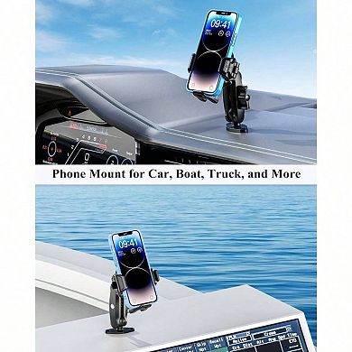 Aluminum Phone Mount with Vibration Dampener & Antitheft Design