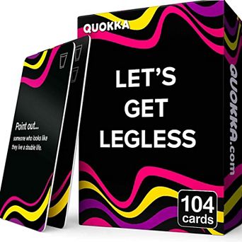 QUOKKA Adult Card Game Let’s Get Legless 104 Hilarious Tasks for Parties & Game Nights