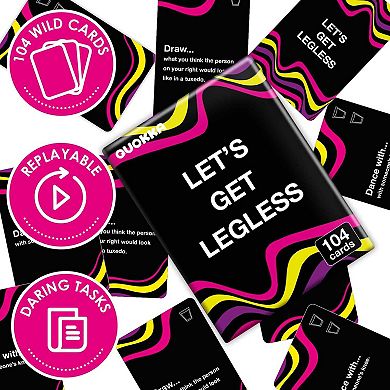 QUOKKA Adult Card Game Let’s Get Legless 104 Hilarious Tasks for Parties & Game Nights