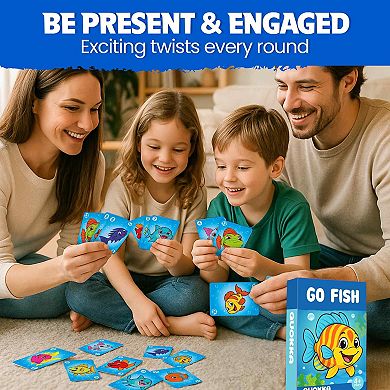 QUOKKA Card Game Go Fish for Kids 4-8 Years Educational & Engaging Family Game with Cute Characters
