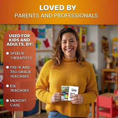 QUOKKA 260 Flash Cards Alphabet, Numbers, Shapes for Kids Ages 3-5 with Realistic Images - Pre K