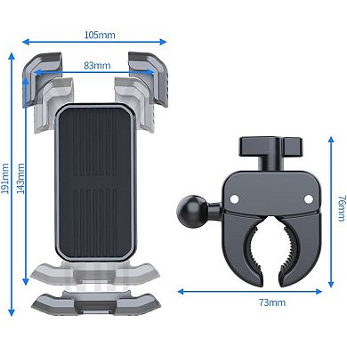 Bicycle Phone Holder,Bike Cell Phone Holder,4.5-7" SmartPhone,360° Rotatable