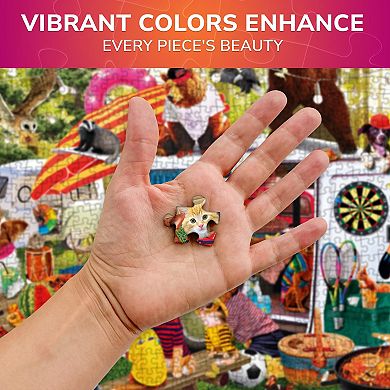 QUOKKA Jigsaw Puzzle 1000 Pcs Funny Animals Activity for Kids and Adults - Colourful Game for Family