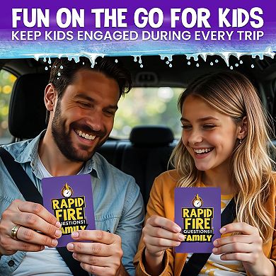 QUOKKA Family Conversation Cards Game Rapid Fire 500+ Questions Break The Ice for Kids 8-12 Years