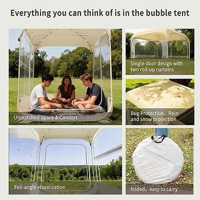 6 X 6 Ft Pod-outdoor Bubble Tent For 4-5 People