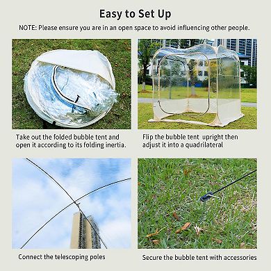 6 X 6 Ft Pod-outdoor Bubble Tent For 4-5 People