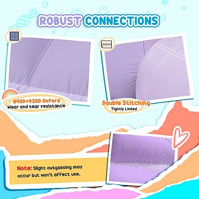 Qaba Bounce House, Inflatable Bouncer with Air Blower, 98" x 65" x 79"