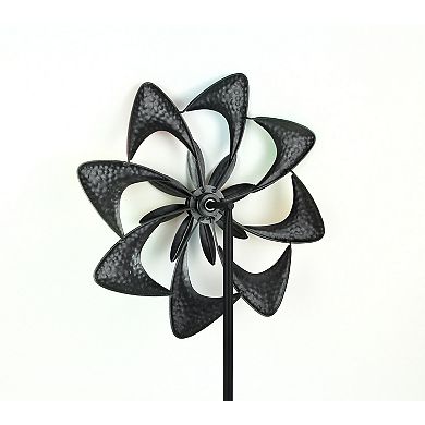 63 Inch Multicolor Metal Kinetic Wind Spinner Pinwheel Garden Art Decoration