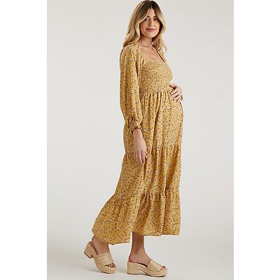 smocked bandeau maxi dress Eyelet Smocked Top Strapless Maxi Dress – Reign Boutique