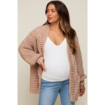 Maternity Chunky Knit Cardigan