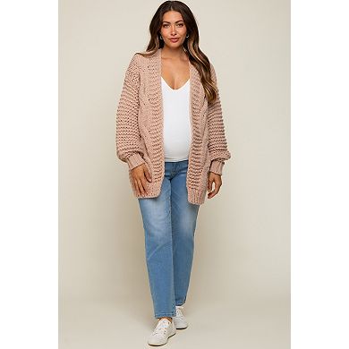 Maternity Chunky Knit Cardigan