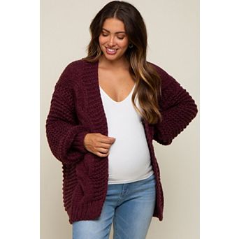 Maternity Chunky Knit Cardigan
