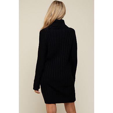 Maternity Turtleneck Sweater Dress