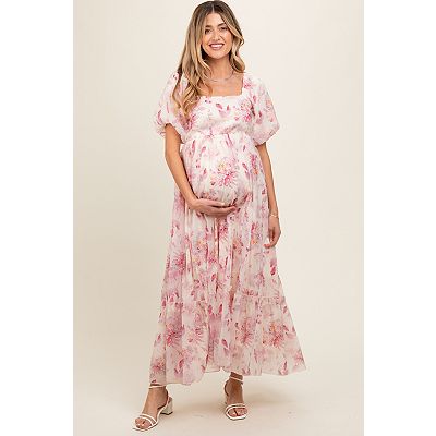 velvet embroidered dresses Emory Embroidered Silk-Velvet Gown in Black Blossom Embroidery Pink