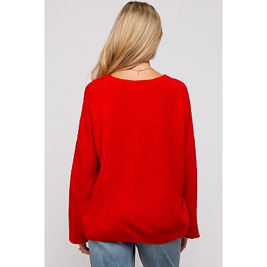 Maternity Basic Drop Shoulder Sweater