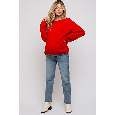 Maternity Basic Drop Shoulder Sweater