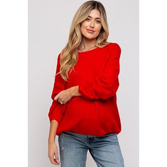 Maternity Basic Drop Shoulder Sweater