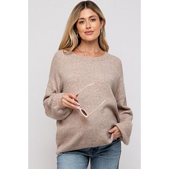 Maternity Basic Drop Shoulder Sweater