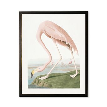 Flamingo in Black and Copper Frame