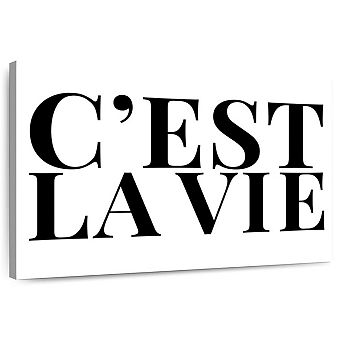 C'est La Vie Bold Typography Wall Art