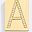 18k Gold Letter A