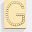 18k Gold Letter G