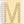 18k Gold Letter M