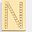 18k Gold Letter N