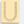 18k Gold Letter U