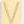 18k Gold Letter V