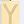 18k Gold Letter Y