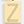 18k Gold Letter Z