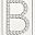 Silver Letter B