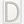 Silver Letter D