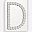 Silver Letter D